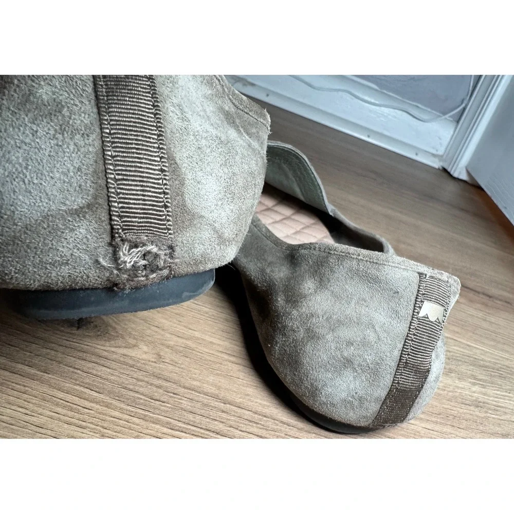 Birdies‎ The Starling Women Olive Green Suede Loafers Smoking Slippers Size 9